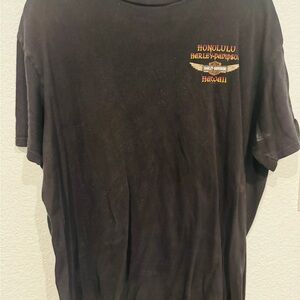 Harley-Davidson Black Tee with Orange Accents “VINTAGE”